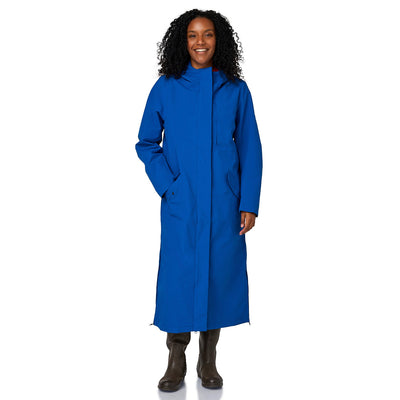 Happy Rainy Days Paris lange regenjas dames in Kobalt blauw