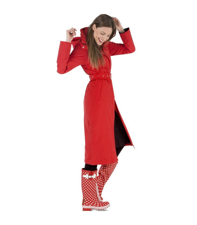 Happy Rainy Days Extra langer Regenmantel Montreal Red 
