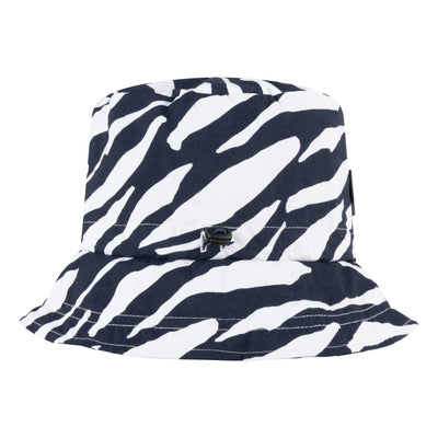 Happy Rainy Days opvouwbaar regenhoedje Zebra blauw wit – voorkant