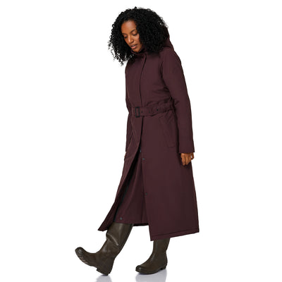 Happy Rainy Days Toronto Burgandy rood lange waterdichte winterjas