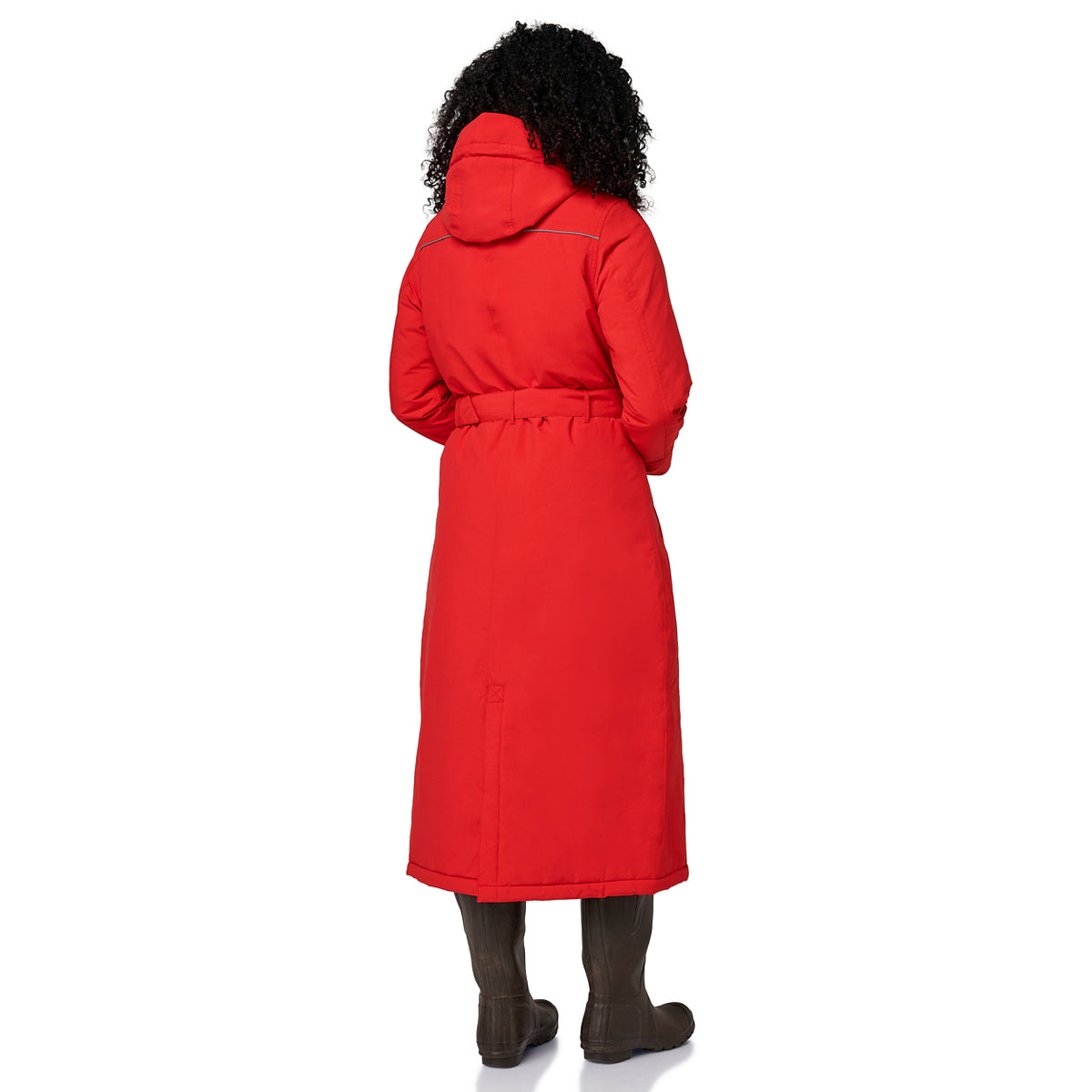 Happy Rainy Days Toronto Rood lange winterjas geschikt voor fietsen