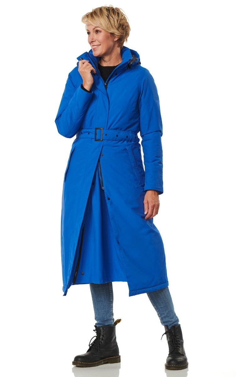 HappyRainyDays-Extra-Lange-Regenjas-Gewatteerd-Toronto-blauw-modeldicht