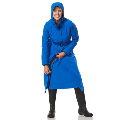 HappyRainyDays-Extra-Lange-Regenjas-Montreal-Blauw-modelflap