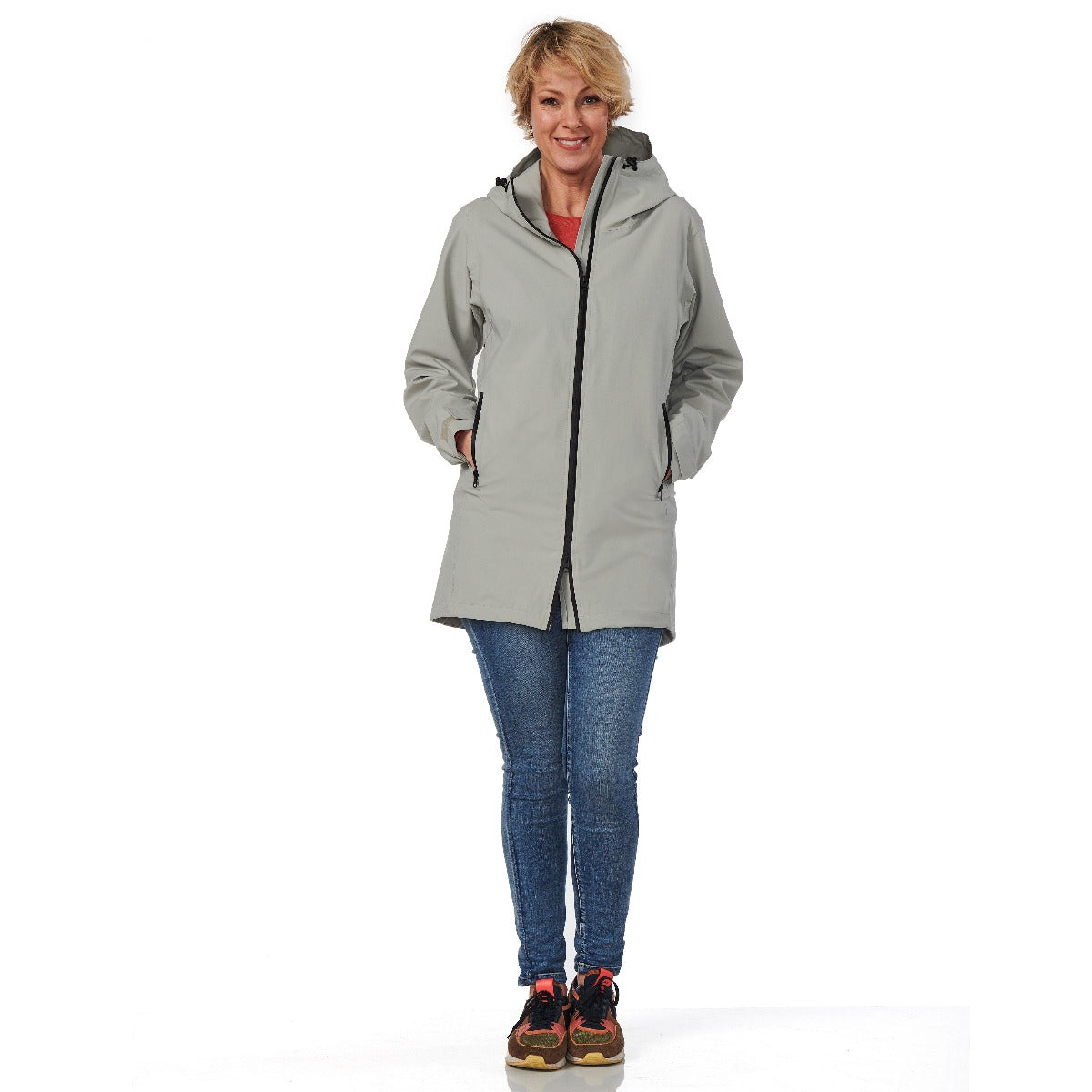 HappyRainyDays-Regenparka-Dames-Chalc-model