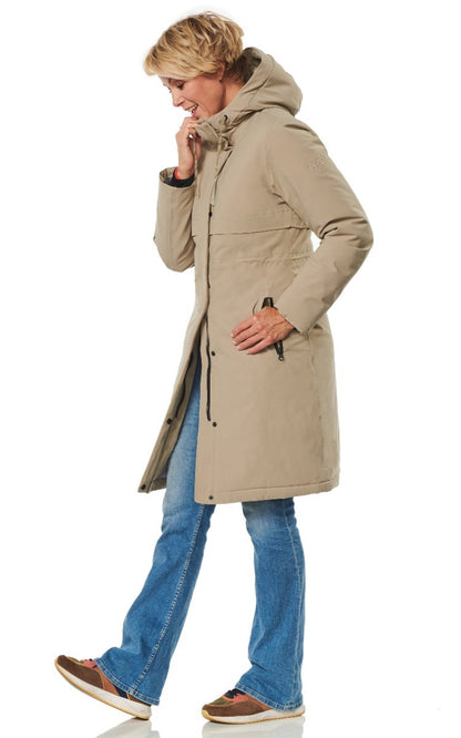 HappyRainyDays-Winterjas-Dames-Windsor-Beige-modelzij