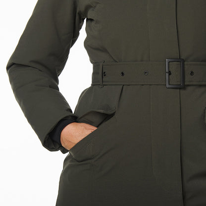 HappyRainyDays-Winterparka-Dames-Calgary-Groen-details