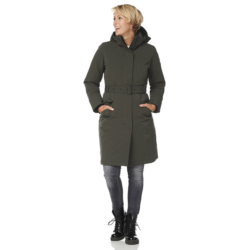 HappyRainyDays-Winterparka-Dames-Calgary-Groen-model