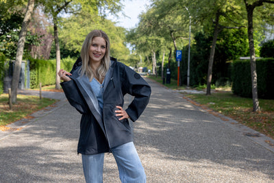 Hello Rain Premium 20K regenjas zwart – rechte unisex pasvorm