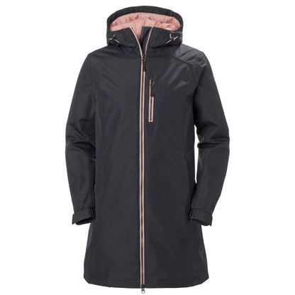 Helly Hansen Winter Regenjas Dames W Long Belfast Antraciet Roze-XS Laatste maat!