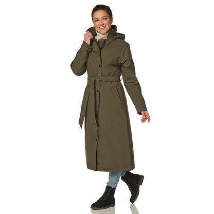 Happy Rainy Days Long Raincoat Women Michigan Green 