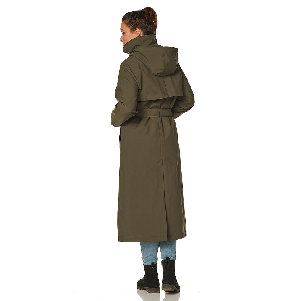 Happy Rainy Days Long Raincoat Women Michigan Green 