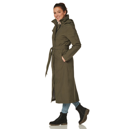 Happy Rainy Days Long Raincoat Women Michigan Green 