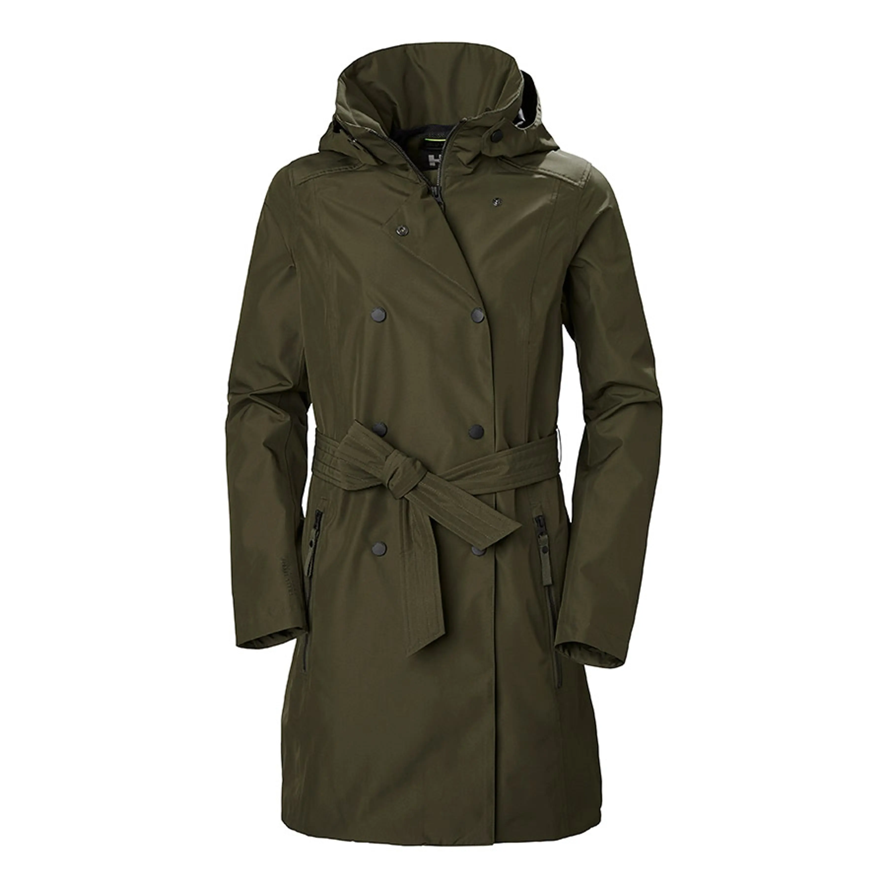 Helly Hansen Trench Coat Padded Ladies Welsey Green-XS