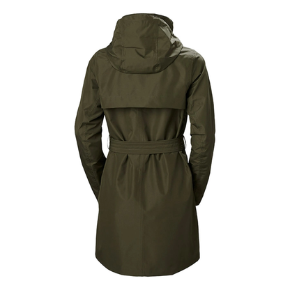 Helly Hansen Trenchcoat Gewatteerd Dames Welsey Groen Laatste maat XS en S