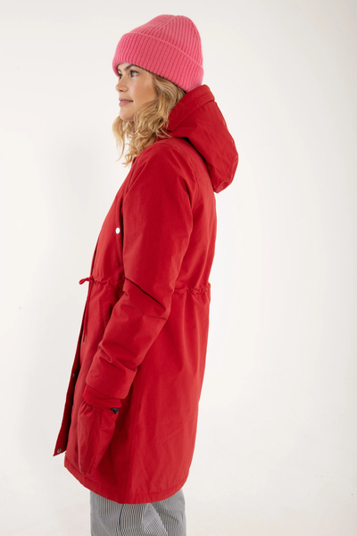 Danefae Winter Regenparka Dames Danenora Dark Red