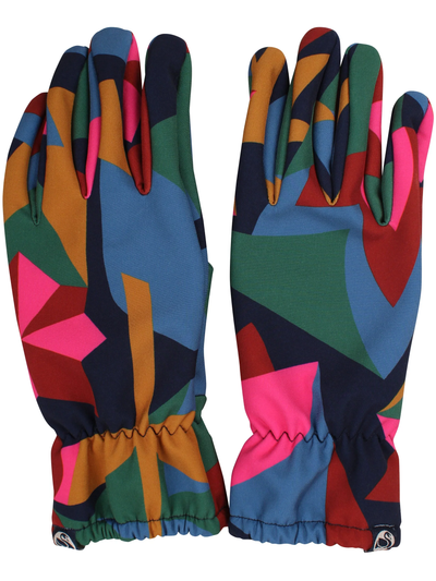 Danefæ Danehold Softshell Handschuhe Dark Navy/ Soft Cherry Geofleur – warme Handschuhe