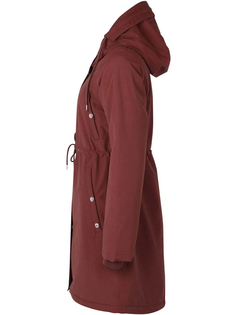Danefae Winter Regenparka Dames Danenora Deep Bordeaux