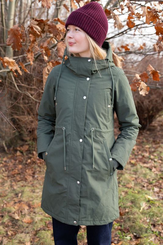 Danefae Winter Raincoat Women Danenora Dark Green 