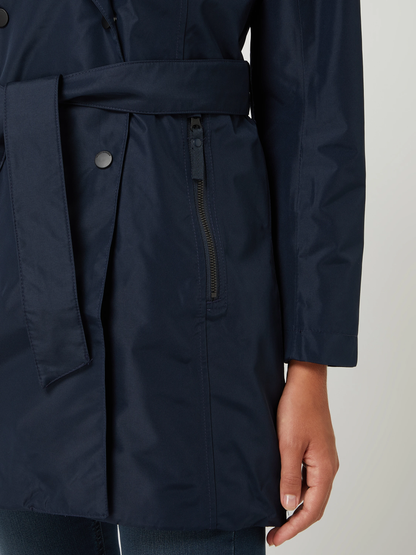 Helly Hansen Trenchcoat Gewatteerd Dames Welsey Blauw-XS Laatste maat