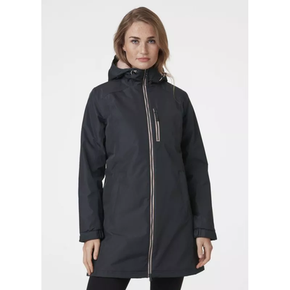 Helly Hansen Winter Regenjas Dames W Long Belfast Antraciet Roze-XS Laatste maat!