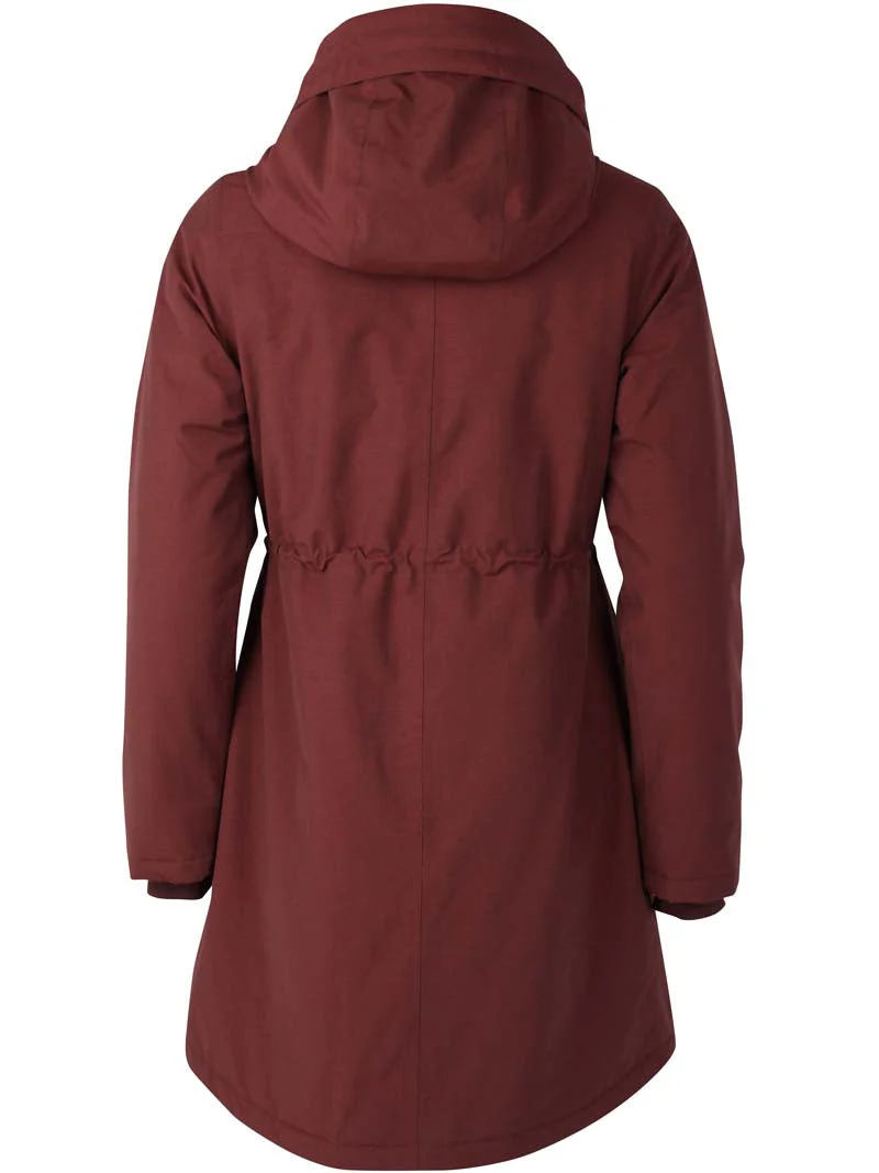 Danefae Winter Regenparka Dames Danenora Deep Bordeaux