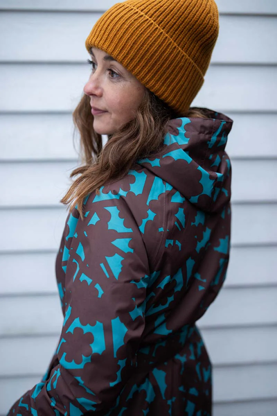 Danefae Regenjas Dames Elisabeth Blue Grey Bramble