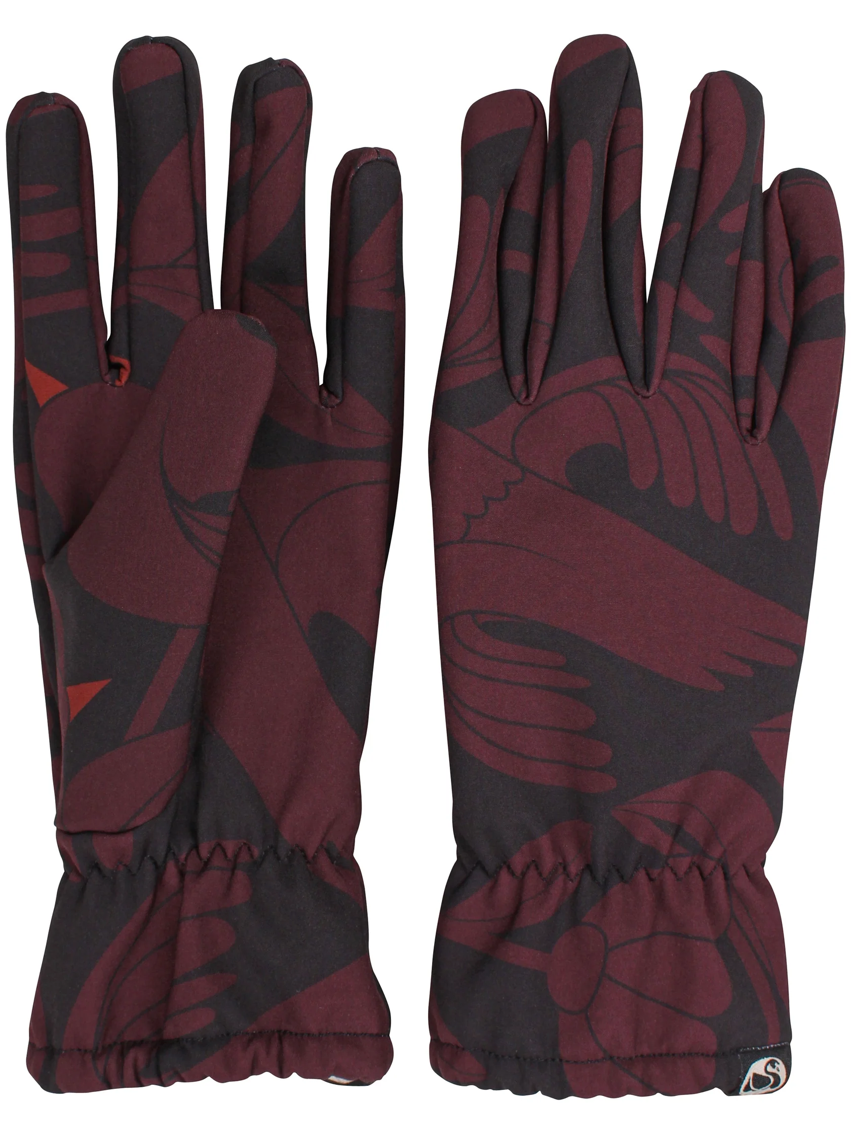 Danefæ Danehold Softshell Handschoenen Black/ dark wine Birdie up– warme handschoenen