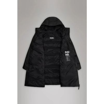 RAINS Alta Long Puffer Black *Laatste maat L*