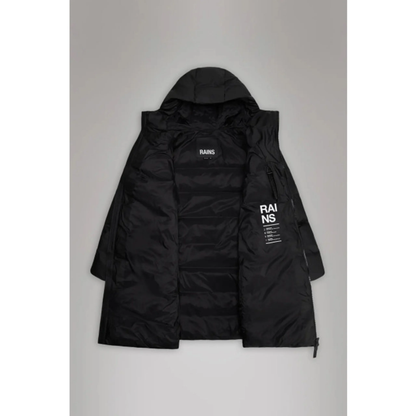 RAINS Alta Long Puffer Black