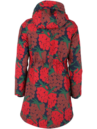 Danefae Winter Regenparka Dames Danenora Dark Red Maxiberry