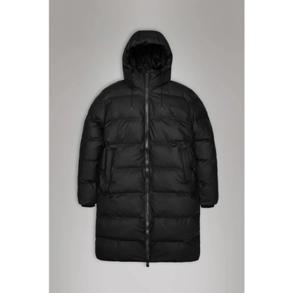 RAINS Alta Long Puffer Black