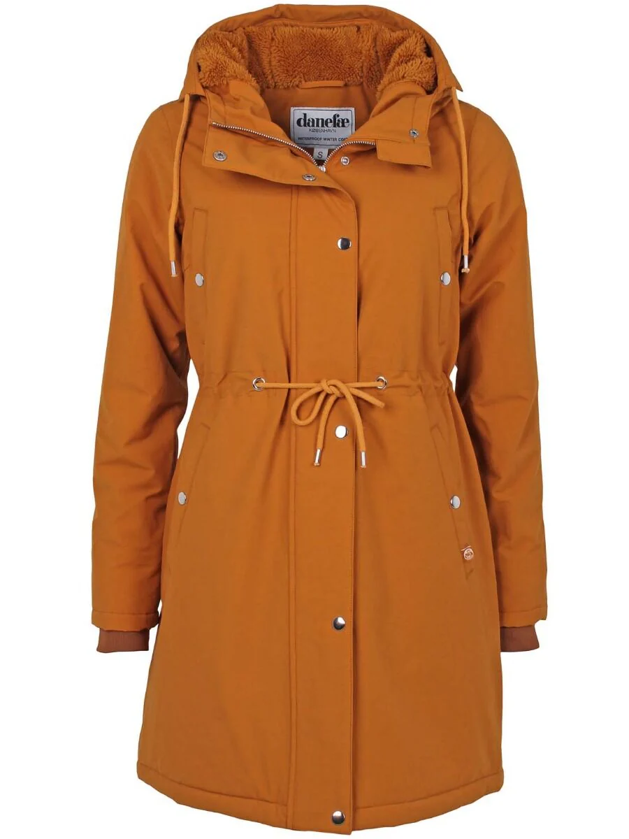 Danefae Winter Regenparka Dames Danenora Mustard
