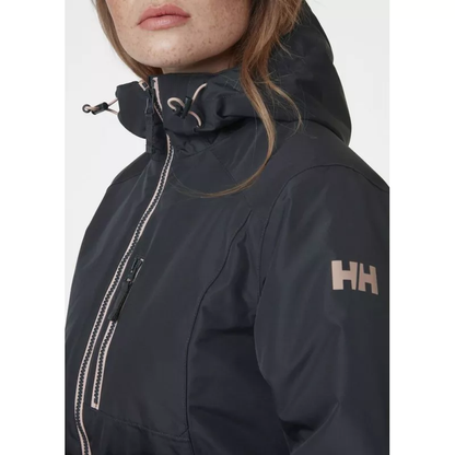 Helly Hansen Winter Regenjas Dames W Long Belfast Antraciet Roze-XS Laatste maat!