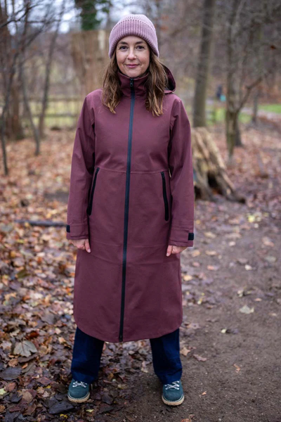 Danefae Premium Regenjas Dames Dogwalker Dark Merlot