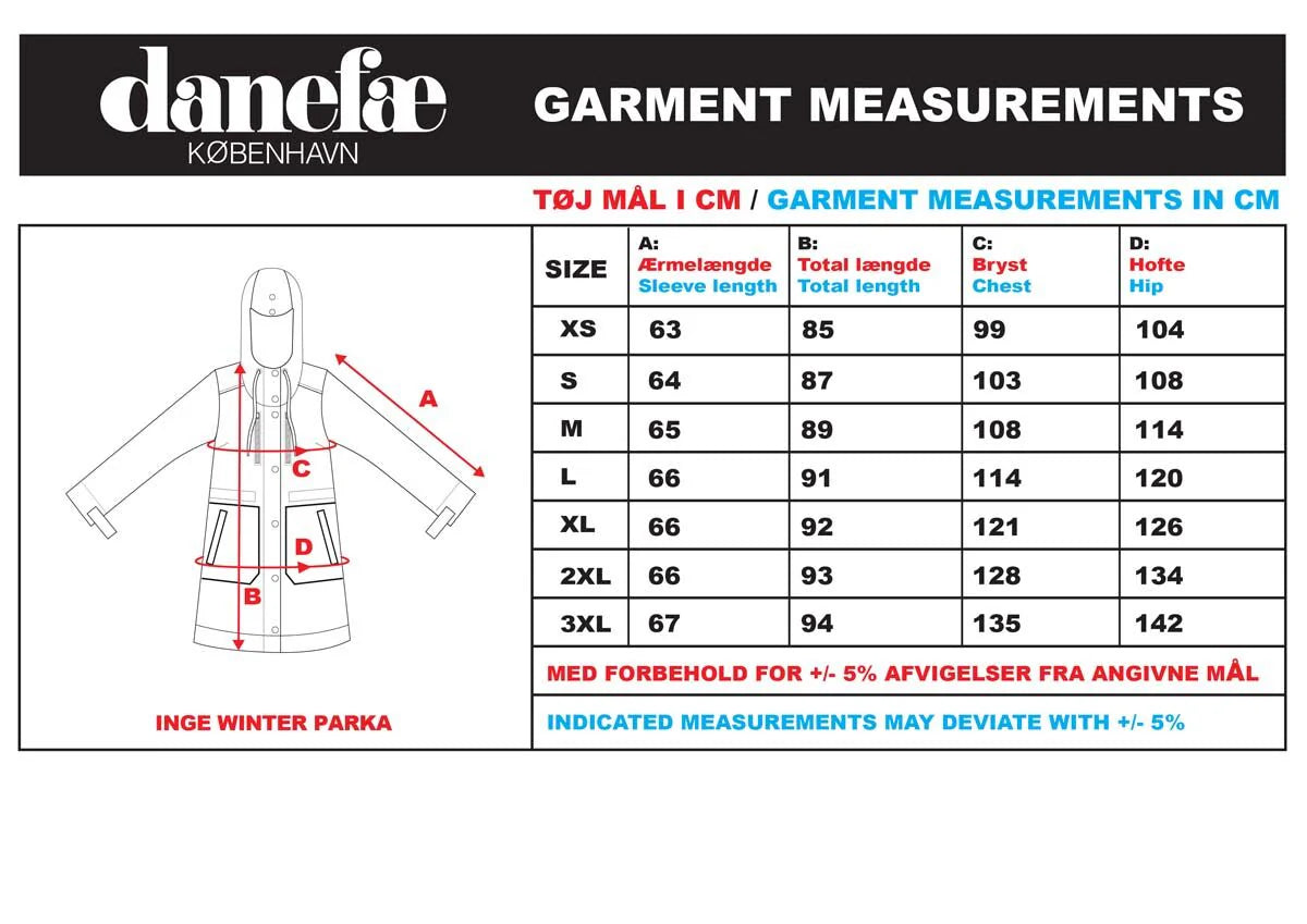 Danefae Winterparka Inge schwarz (silberner Reißverschluss) 