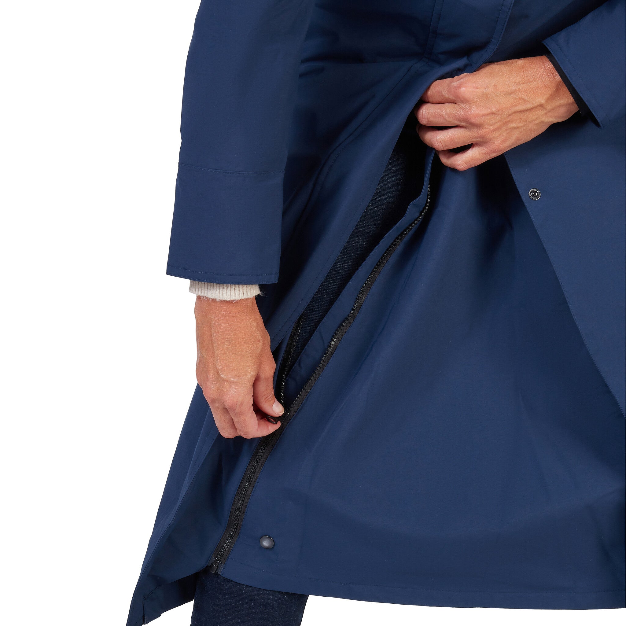 Happy Rainy Days Extra Lange Regenjas Montreal Dress Blue