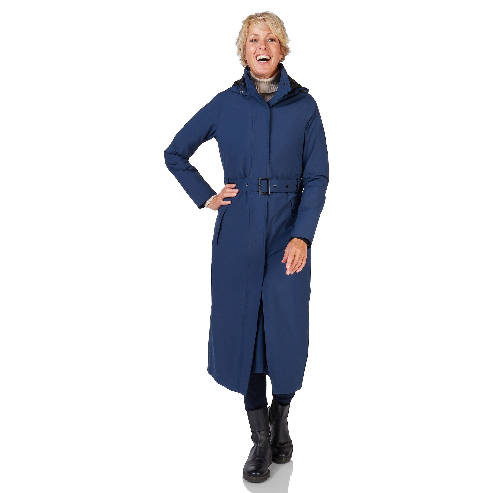 Happy Rainy Days Extra Lange Regenjas Montreal Dress Blue