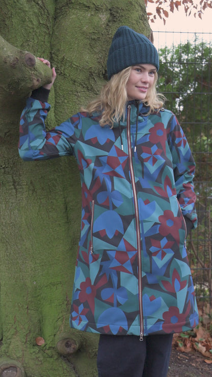 Danefae Softshell Regenmantel Danejane Damen Blau 