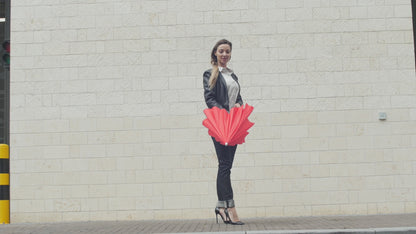 Paraplu Hartvormig rood