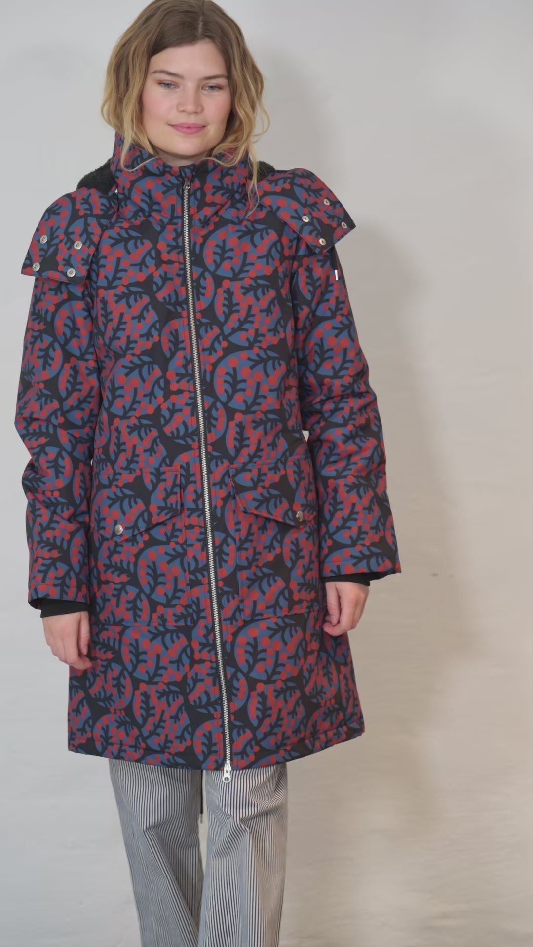 Danefae Regenmantel Damen Daneturell Black Macro Micro