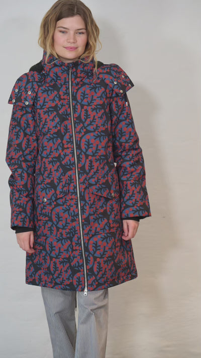 Danefae Regenmantel Damen Daneturell Black Macro Micro