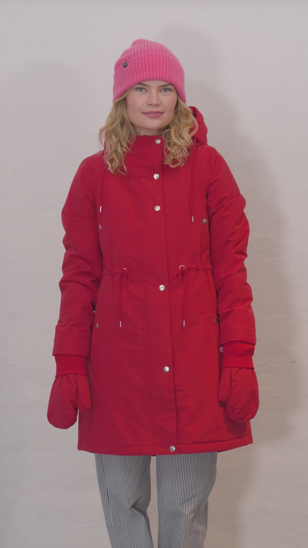 Danefae Winter Regenparka Dames Danenora Dark Red