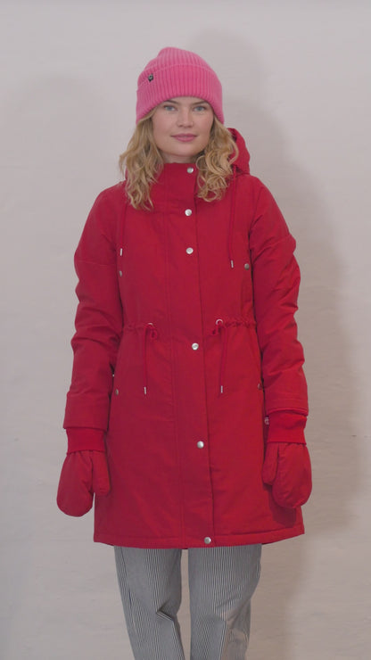 Danefae Winter Regenparka Dames Danenora Dark Red