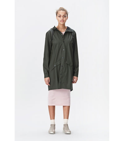 RAINS Lange Jacke Grün