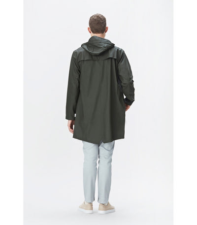 RAINS Lange Jacke Grün