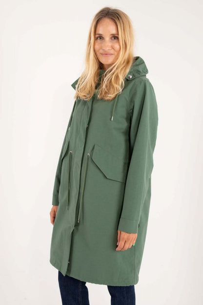 danefae-regenparka-midseason-dames-svaneke-khaki-groen-model